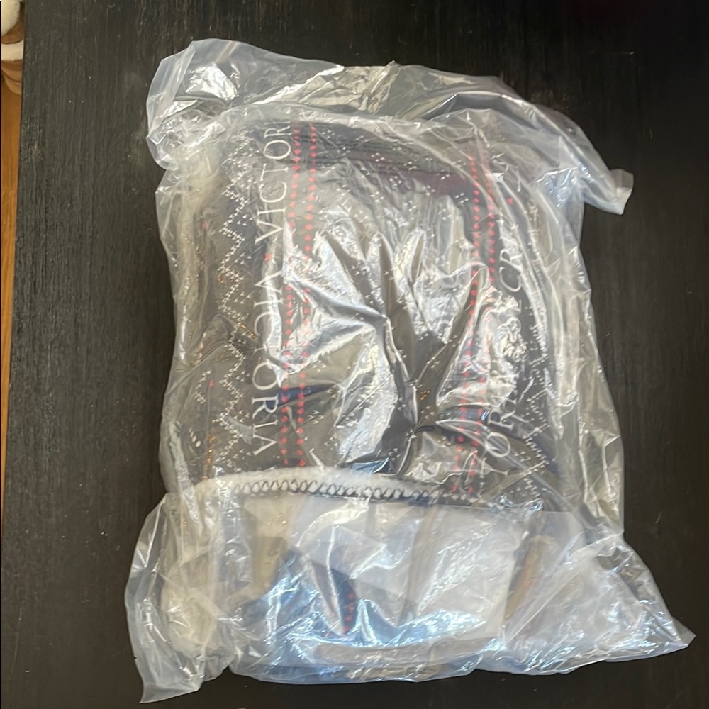 Victoria's Secret Black and Red Blanket